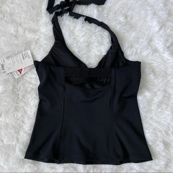 New Athleta Sculpted Halter Tankini Black 34B/C - Picture 5 of 6